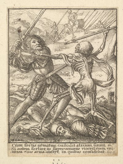Il Cavaliere, dalla Danza della Morte da Wenceslaus Hollar