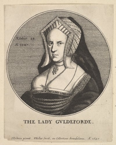 Mary, Lady Guildford da Wenceslaus Hollar