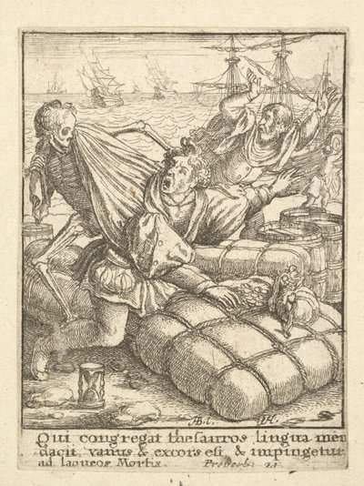 Il Mercante, dalla Danza della Morte da Wenceslaus Hollar