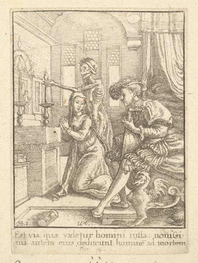 La suora, dalla Danza della Morte da Wenceslaus Hollar