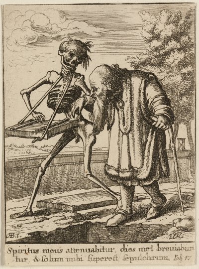 Il vecchio e la morte da Wenceslaus Hollar