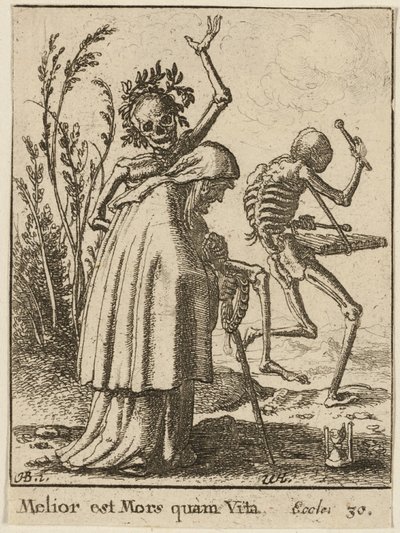 La vecchia e la morte da Wenceslaus Hollar