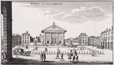 La Piazza a Covent Garden, 1647 da Wenceslaus Hollar