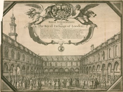 La Borsa Reale, Londra da Wenceslaus Hollar