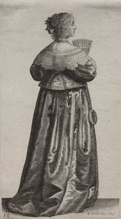 Gli abiti delle donne inglesi, dalla nobiltà alle contadine, 1639 da Wenceslaus Hollar