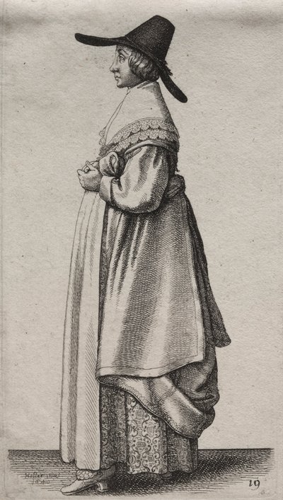Gli abiti delle donne inglesi, dalla nobiltà alle contadine da Wenceslaus Hollar