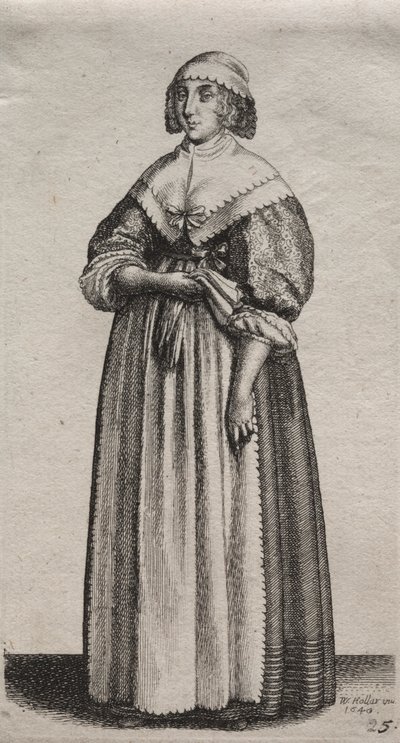 Le varie abitudini delle donne inglesi, dalla nobiltà alle contadine da Wenceslaus Hollar