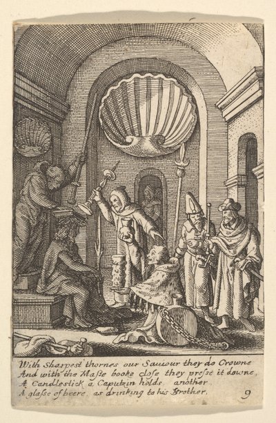 La derisione di Cristo, 1625-77 da Wenceslaus Hollar