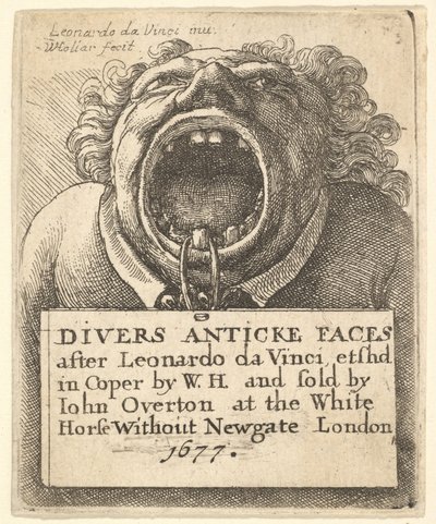 Pagina del titolo, Diversi volti antichi, 1677 da Wenceslaus Hollar