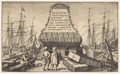 Pagina del titolo: Navi olandesi da Wenceslaus Hollar