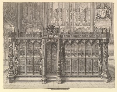 Tomba di Enrico VII da Wenceslaus Hollar