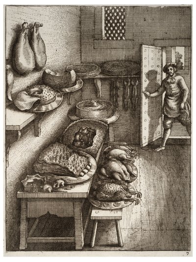 Il topo di città e il topo di campagna da Wenceslaus Hollar