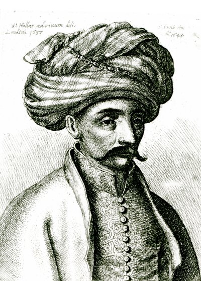 Testa di Turco, 1645 da Wenceslaus Hollar