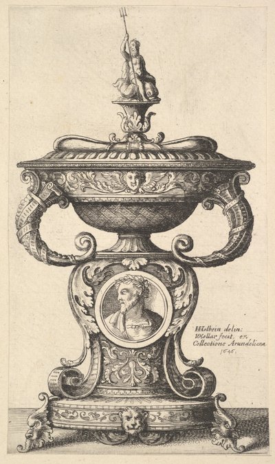 Coppa a due manici da Wenceslaus Hollar