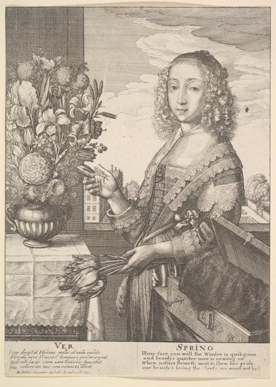 Ver - Primavera, tre quarti di lunghezza delle stagioni da Wenceslaus Hollar