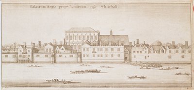 Veduta di Whitehall, 1645 da Wenceslaus Hollar