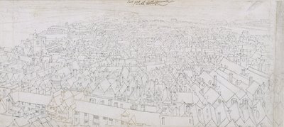 Veduta della parte orientale di Southwark verso Greenwich da Wenceslaus Hollar