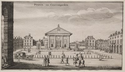 Vedute di Londra: La Piazza a Covent Garden da Wenceslaus Hollar
