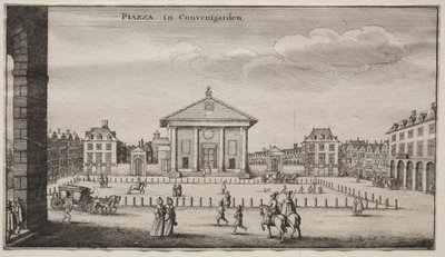 Vedute di Londra: La piazza di Covent Garden da Wenceslaus Hollar