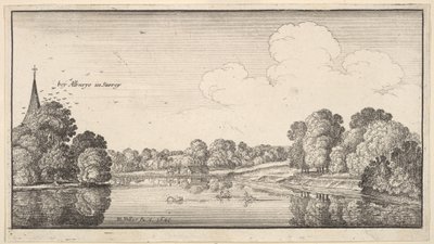 Vedute della campagna vicino ad Albury, Surrey da Wenceslaus Hollar