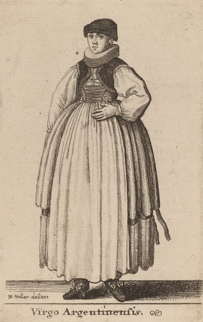 Vergine di Strasburgo da Wenceslaus Hollar