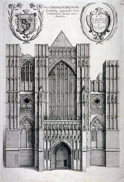 Abbazia di Westminster, Londra, c1650 da Wenceslaus Hollar