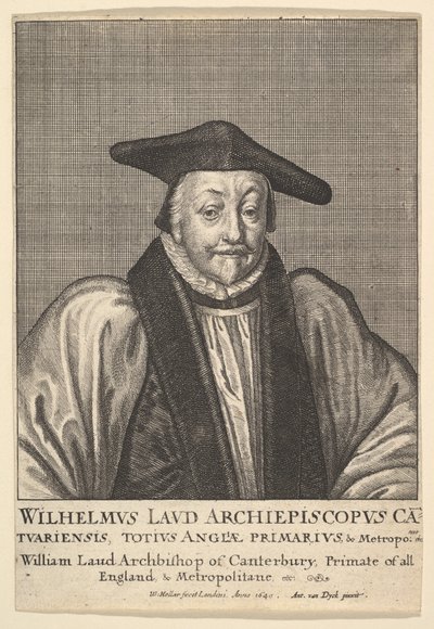 William Laud, Arcivescovo di Canterbury, 1641 da Wenceslaus Hollar