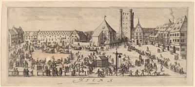 Inverno: Il Campo di Parata da Wenceslaus Hollar