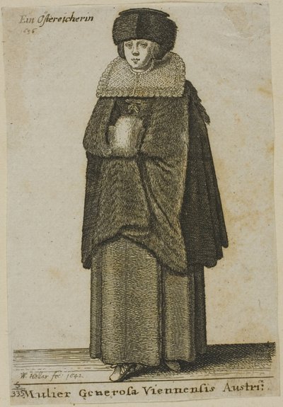 Donna di Vienna da Wenceslaus Hollar