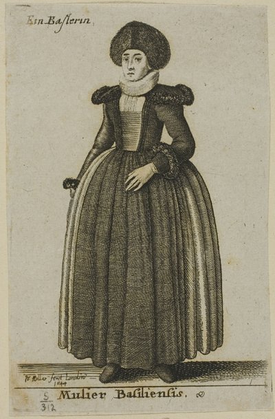 Donna di Basilea da Wenceslaus Hollar