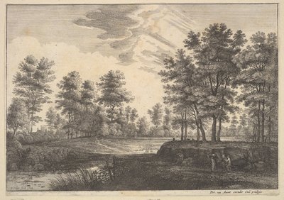Paesaggio boscoso da Wenceslaus Hollar