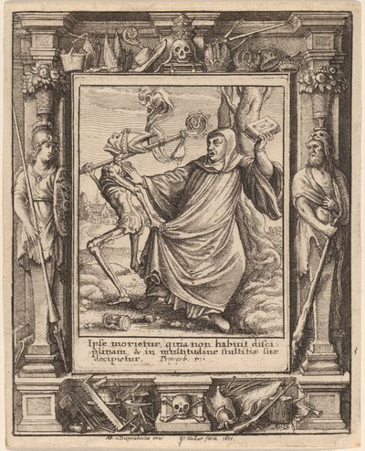 Abate da Wenceslaus Hollar after Hans Holbein the Younger after Abraham van Diepenbeeck