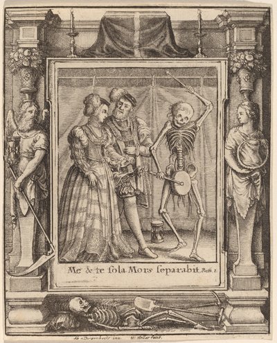 Coppia di sposi da Wenceslaus Hollar after Hans Holbein the Younger after Abraham van Diepenbeeck