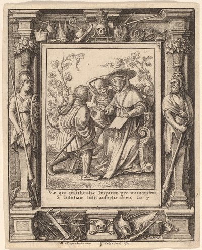 Cardinale da Wenceslaus Hollar after Hans Holbein the Younger after Abraham van Diepenbeeck