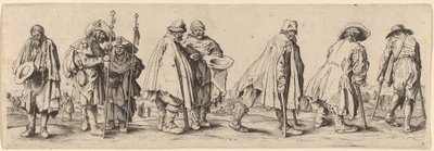 Otto mendicanti da Wenceslaus Hollar after Jacques Callot