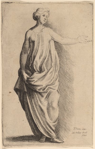 Figura in Piedi da Wenceslaus Hollar after Parmigianino