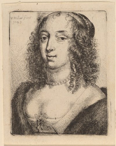 Duchessa di Lennox da Wenceslaus Hollar after Sir Anthony van Dyck