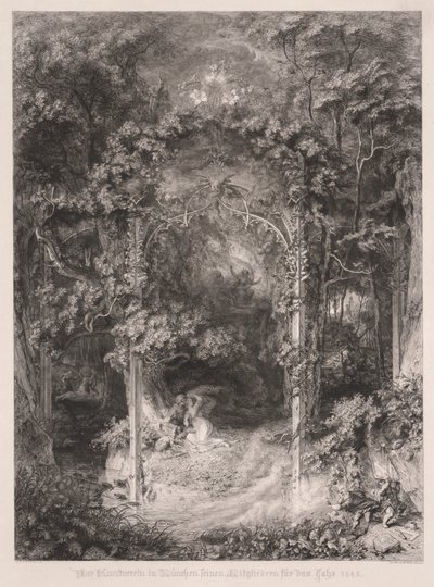 La fanciulla della foresta da Wendelin Wick