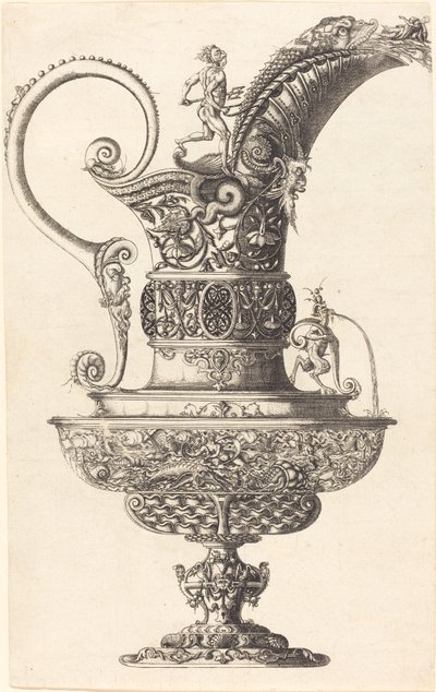 Vaso con Nettuno da Wenzel Jamnitzer I