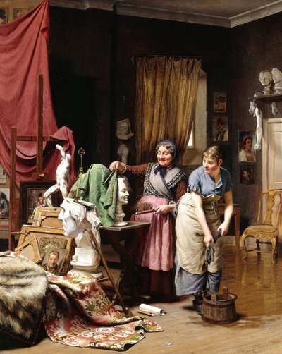 Nello studio, 1882 da Wenzel Ulrik Tornoe