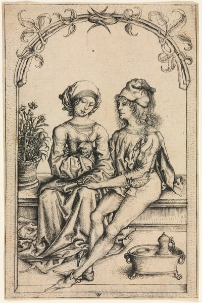 Gli Amanti dopo il Maestro del Housebook, c. 1490 da Wenzel von Olmütz