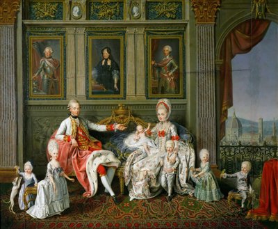 Leopoldo I, Granduca di Toscana con sua moglie Maria Luisa e i loro figli da Werlin