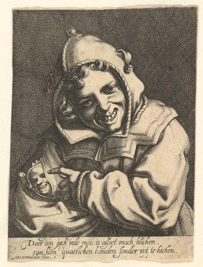 Il Buffone che Ride, ca. 1612 da Werner Jacobsz. van den Valckert