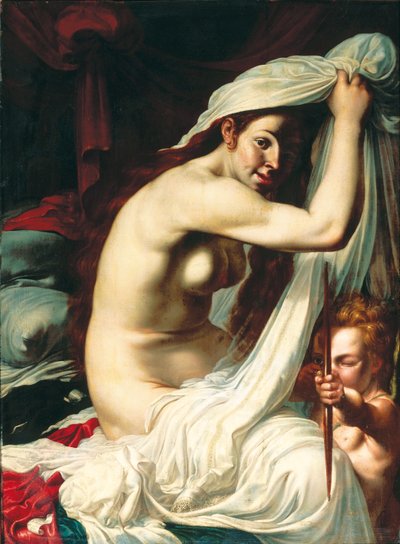 Venere e Cupido da Werner Jacobsz van den Valckert