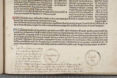 Fol 54 recto, (dettaglio), Fasciculus Temporum da Werner Rolevinck