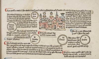 Fol 6 recto, (dettaglio), Fasciculus Temporum da Werner Rolevinck
