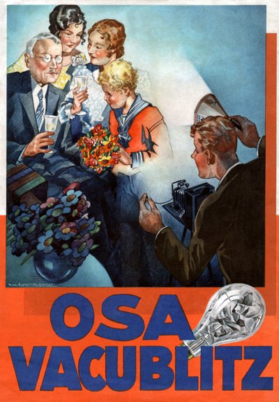 Pubblicità per il marchio OSRAM, c1935 da Werner von Axster Heudtlass