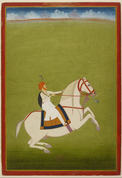 Rajput a cavallo, inizio XIX secolo da West Indian School