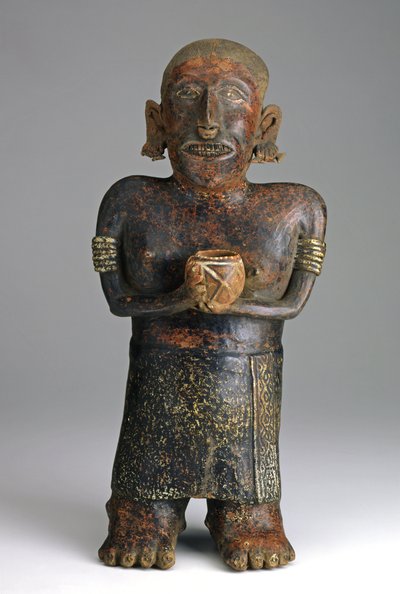 Figura femminile in piedi, c.200 a.C.-300 d.C. da West Mexican