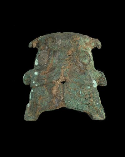 Ornamento: maschera animale grottesca da Western Zhou Dynasty Chinese School